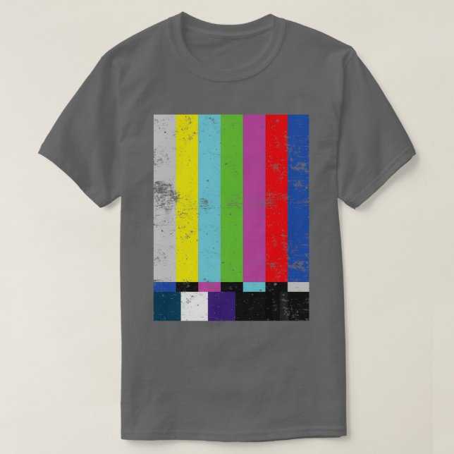T-shirt Lignes de test TV (Design devant)