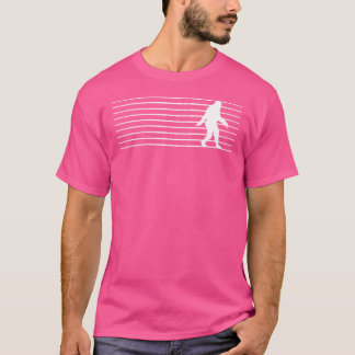 T-shirt Lignes d'illusion optique Bigfoot Art Sasquatch Cr