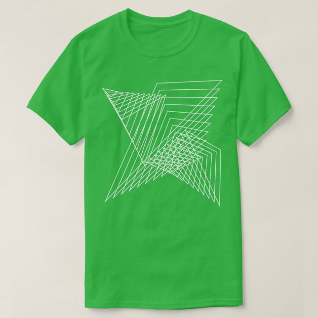 T-shirt lignes géométriques conception 5 (Design devant)
