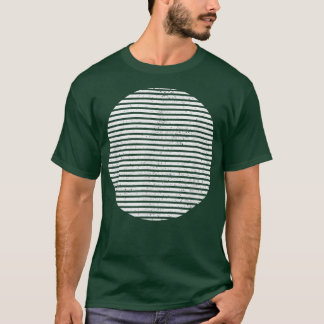 T-shirt Lignes géométriques de forme circulaire tranchée g