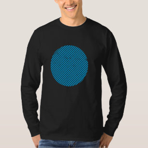 T-shirt Lignes géométriques de forme circulaire tranchée g