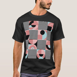 T-shirt Lignes géométriques, Formes Colorées Mosaïque.