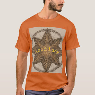 T-shirt Lignes minimalistes Lucky Star Bonne chance
