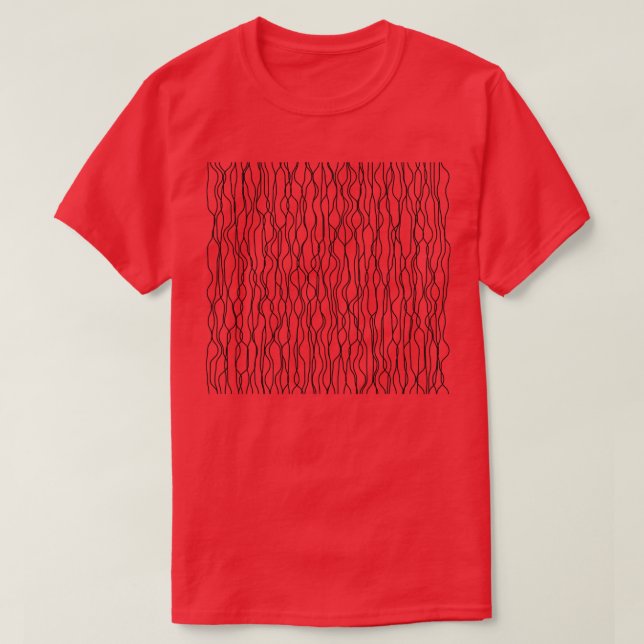 T-shirt lignes ondulées verticales (Design devant)