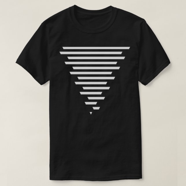 T-shirt Lignes triangulaires conception 2 (Design devant)