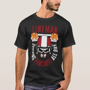 T-shirt Ligneur offensif masculin servant des crêpes toute