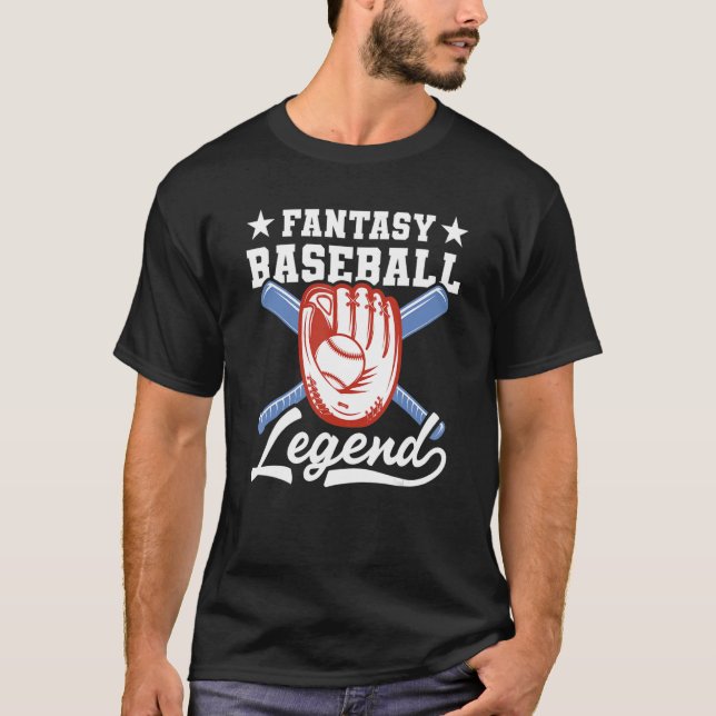 T-shirt Ligue de baseball fantasy (Devant)