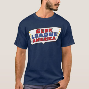 T-shirt Ligue de geek de la pièce en t de l'Amérique
