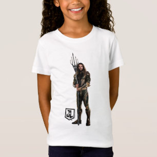 T-Shirt Ligue de Justice Aquaman Sur Le Champ De Bataill