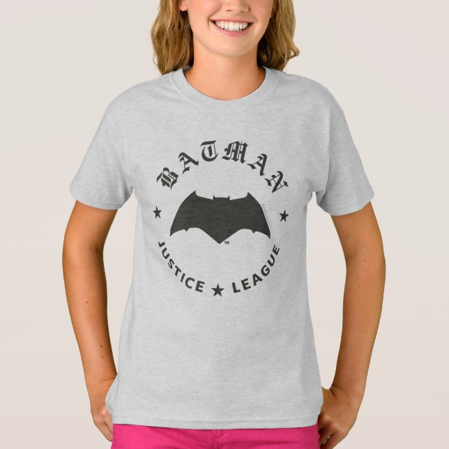 T-shirt Ligue de Justice | Batman Retro Bat Emblem (Devant)