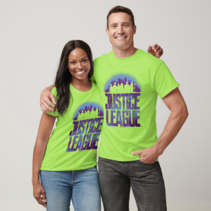 T-shirt Ligue de Justice Justice League City Silhouette