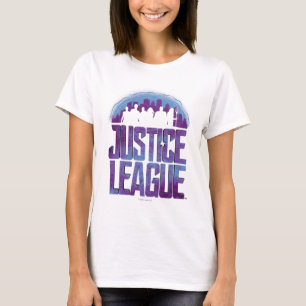 T-shirt Ligue de Justice Justice League City Silhouette