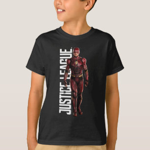 T-shirt Ligue de Justice   Le Flash Sur Le Champ De Batail