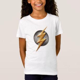 T-Shirt Ligue de Justice   Le symbole de boulon métallique