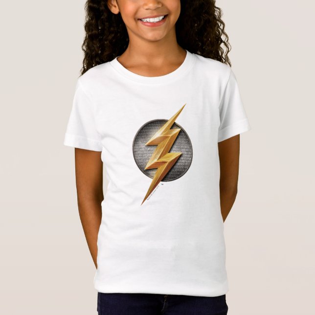 T-Shirt Ligue de Justice | Le symbole de boulon métallique (Devant)