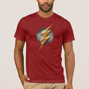 T-shirt Ligue de Justice Le symbole de boulon métallique
