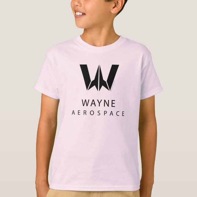 T-shirt Ligue de Justice | Logo Wayne Aerospace (Devant)