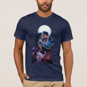 T-shirt Ligue de Justice N°12 Wonder Woman & Superman Kiss