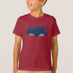 T-shirt Ligue de Justice Symbole Batman de brosse et dem