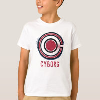 Ligue de Justice | Symbole de cyborg brosse et dem