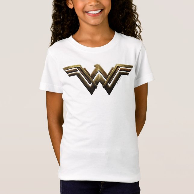 T-Shirt Ligue de Justice | Symbole métallurgique Wonder Wo (Devant)