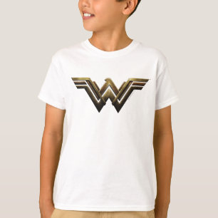 T-shirt Ligue de Justice Symbole métallurgique Wonder Wo