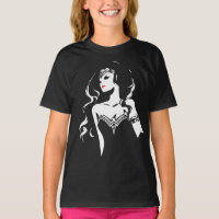 Ligue de Justice | Wonder Woman Noir Pop Art
