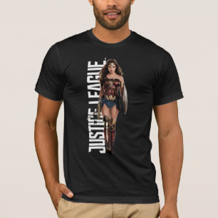 T-shirt Ligue de Justice   Wonder Woman Sur Le Champ De Ba