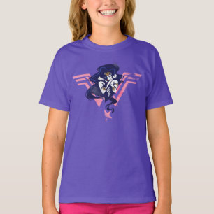 T-shirt Ligue de Justice   Wonder Woman & Symbol Pop Art