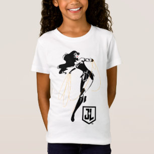 T-Shirt Ligue de la justice Femme Merveilleuse Avec Lasso