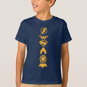 T-shirt Ligue de la justice  Gamme de symboles d'équipe st