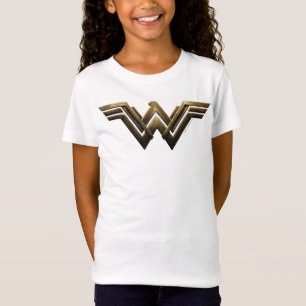 T-Shirt Ligue de la justice  Symbole Metallic Wonder Woman