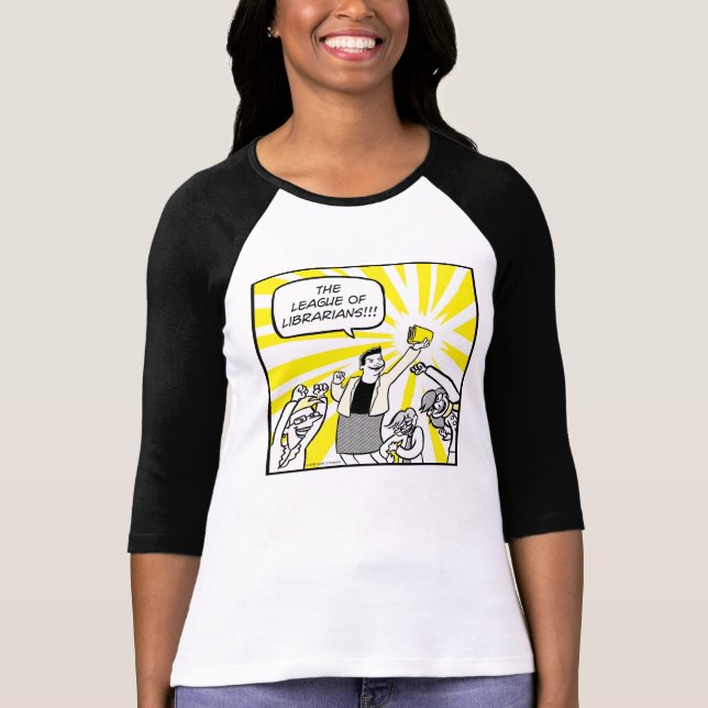 T-shirt Ligue des bibliothécaires T ! (Devant)