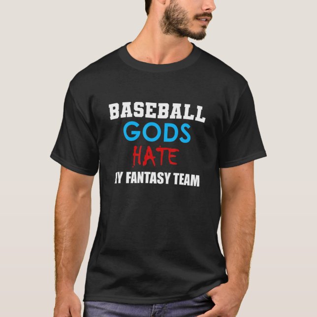 T-shirt Ligue Imaginaire De Baseball : Les Dieux De Baseba (Devant)