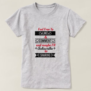 T-shirt Like et Share
