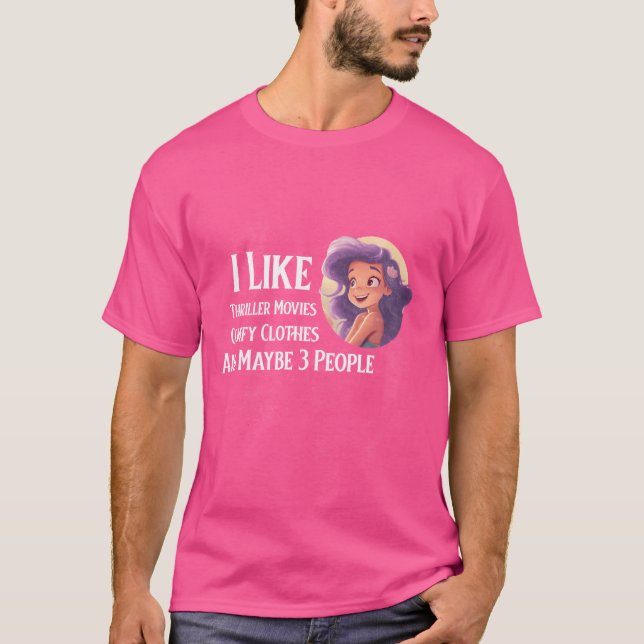 T-shirt Likehriller Movies Commodent Vêtements Peut-être 3 (Devant)