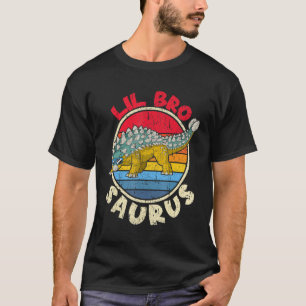 T-shirt Lil Bro Saurus I Ankylosaurus Dinosaur I Famille M
