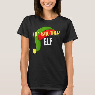 T-shirt Lil Brother Elf Matching Family Group Christmas Pa