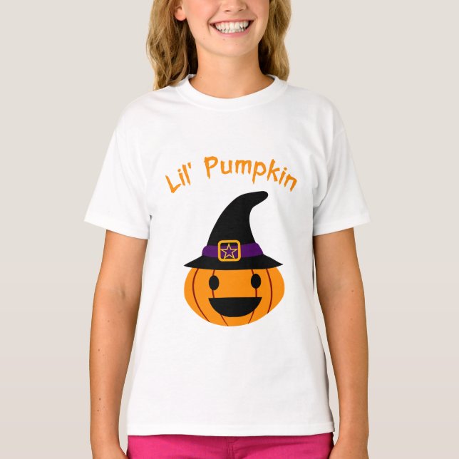 T-shirt Lil Citrouille Halloween Conception pour enfants - (Devant)