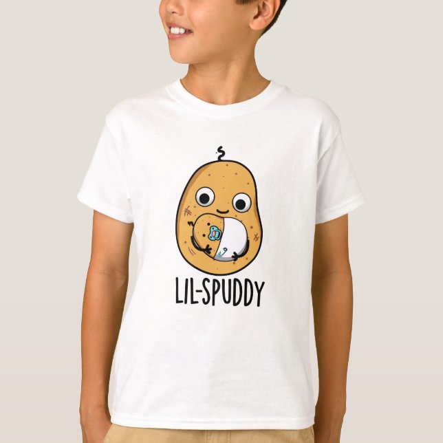T-shirt Lil Spuddy Funny Potato Pun (Devant)