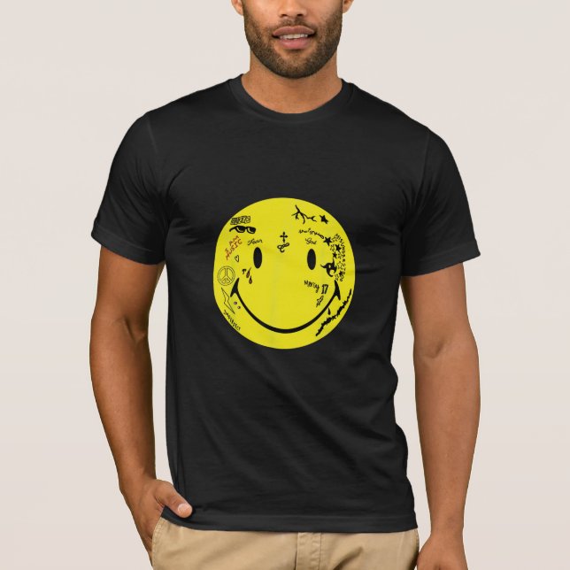 T-shirt Lil Wayne Tattoo Smiley (Devant)