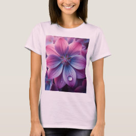 T-shirt Lilac Floral violet et rose
