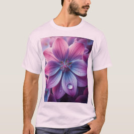 T-shirt Lilac Floral violet et rose