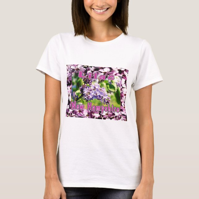 T-shirt Lilac - La Fleur d'État NH (Devant)