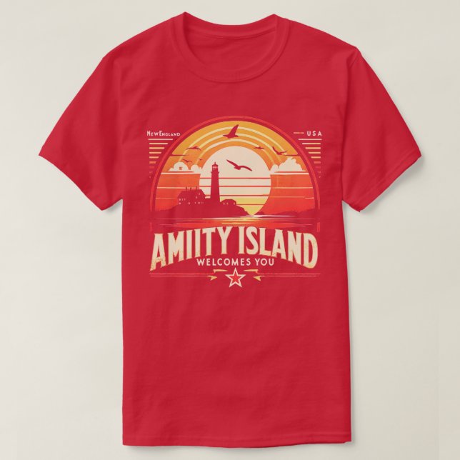 T-shirt L'île Amity (Design devant)