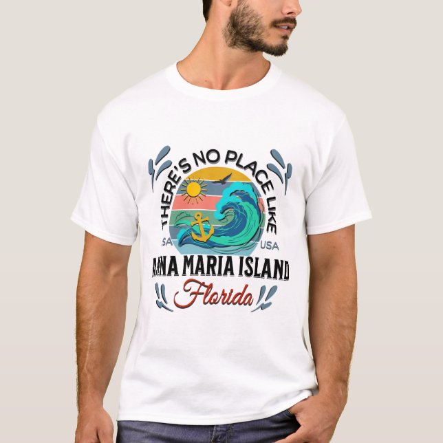 T-shirt L'île Anna Maria, Floride (Devant)