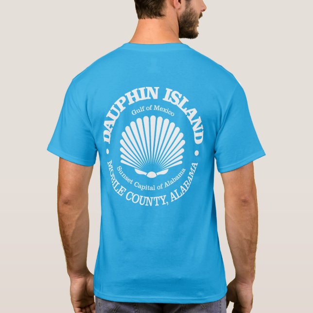 T-shirt L'île de Dauphin (coquillage) (Dos)