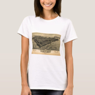 T-shirt L'île de la crête, Portland, Maine en 1886