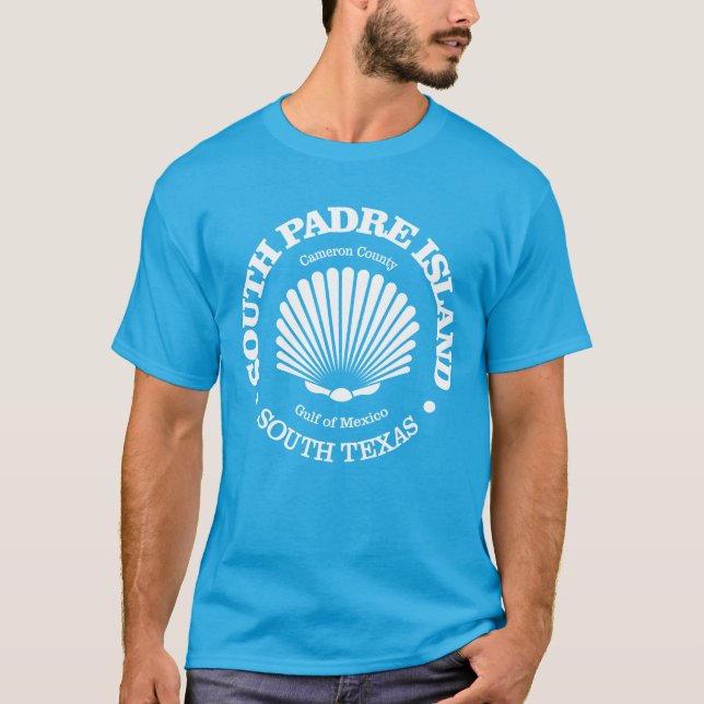 T-shirt L'île de South Padre (coquillage) (Devant)