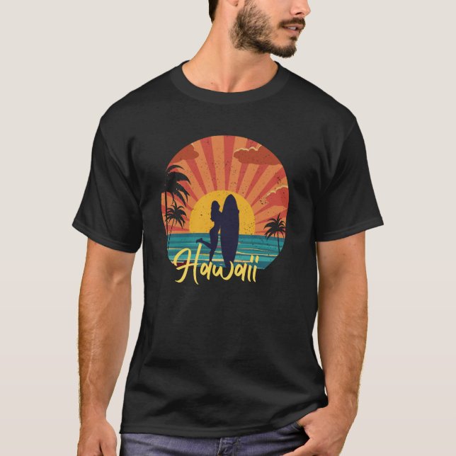 T-shirt L'île Hawaii (Devant)